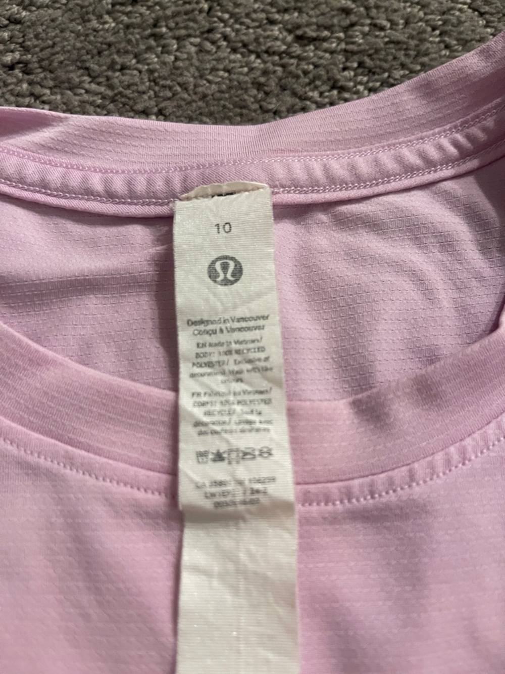 Lululemon Light Pink Women's Sleeveless Tank Top - Picture 2 of 4